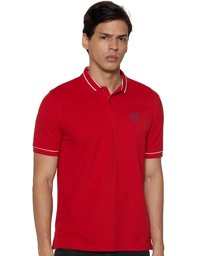 peter england men's regular fit insignia half sleeve polo t shirt peter england men's regular fit insignia half sleeve polo t shirt