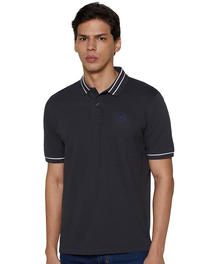 peter england men's regular fit insignia half sleeve polo t shirt peter england men's regular fit insignia half sleeve polo t shirt