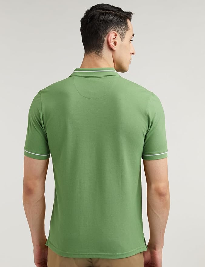 peter england men's regular fit insignia half sleeve polo t shirt peter england men's regular fit insignia half sleeve polo t shirt